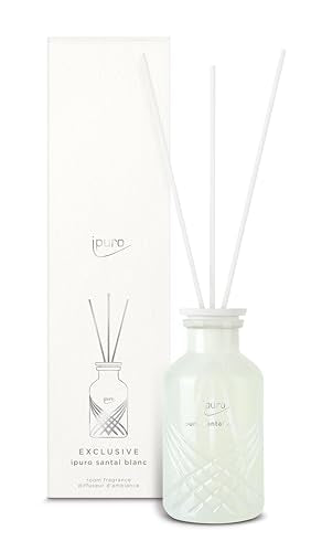 ipuro - Exclusive Raumduft THÉ EPICÉ mit erhöhtem Duftölanteil -240ml | Raumerfrischer mit Matcha, Zitrone & Jasmin Duft Aroma | Diffuser mit Stäbchen | Eleganter Lufterfrischer für Wohnung im Sale